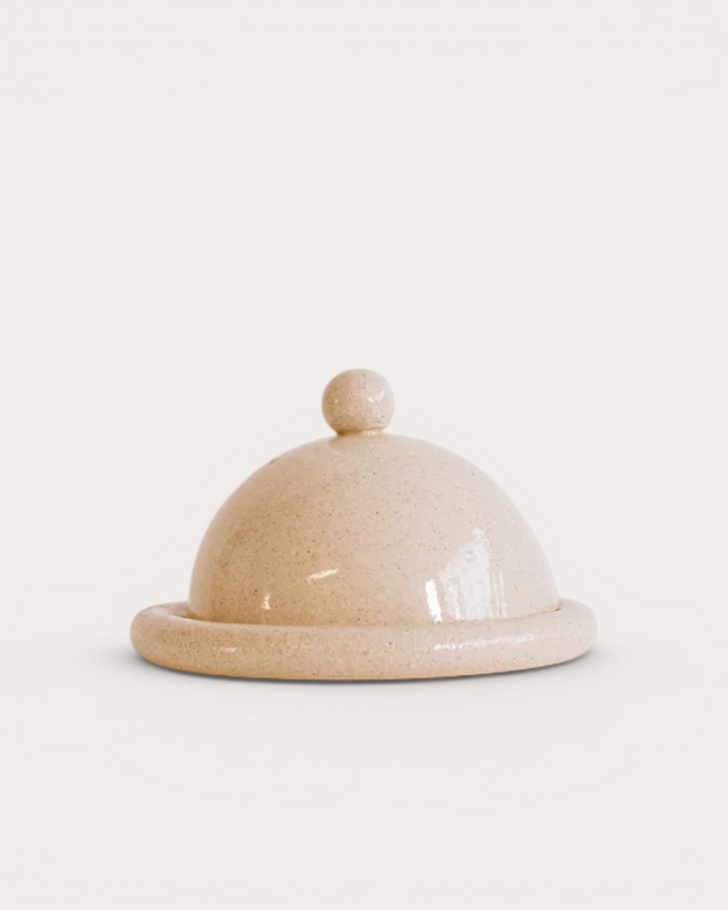 Keramik Butterdose & Servierglocke Hoop