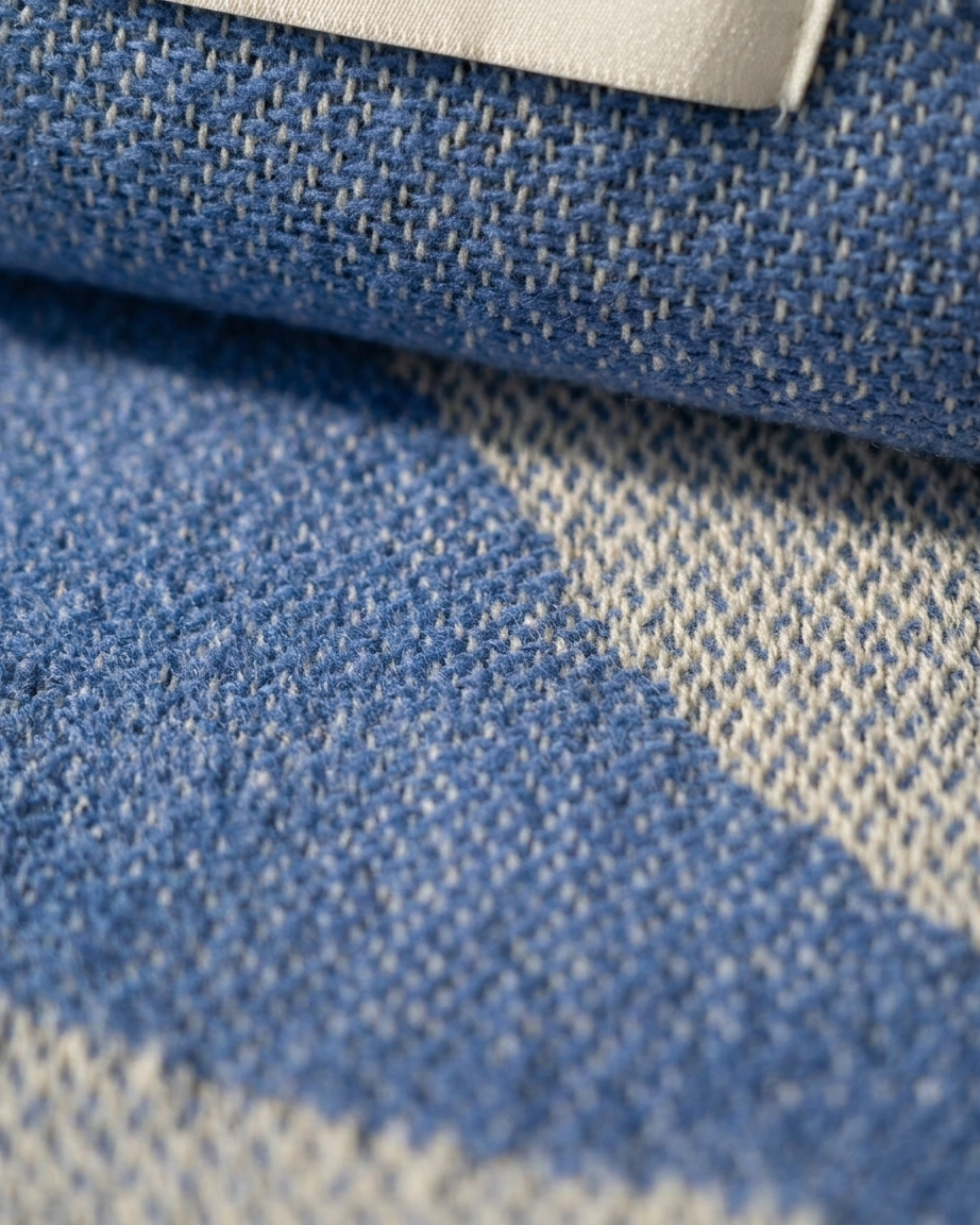 Leichte Baumwolldecke Luomu - Blau