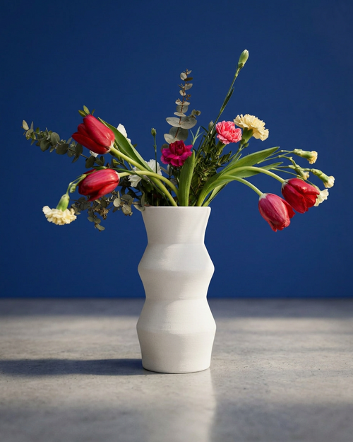 Große Keramikvase Linea - Handgemacht